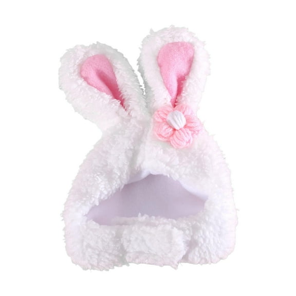 Tooyful Pet Bunny Hat Adorable Pet Headwear Headgear Costume Shaped Applies to Cats Kitten Puppy Small Dogs Perfect for Christmas Halloween Flower