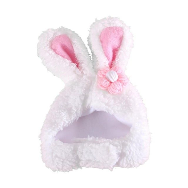 Pet Cat Hat Cosplay Pet Hat Dress Up Cat Costume Accessories Hat Rabbit Ears Hat Flower
