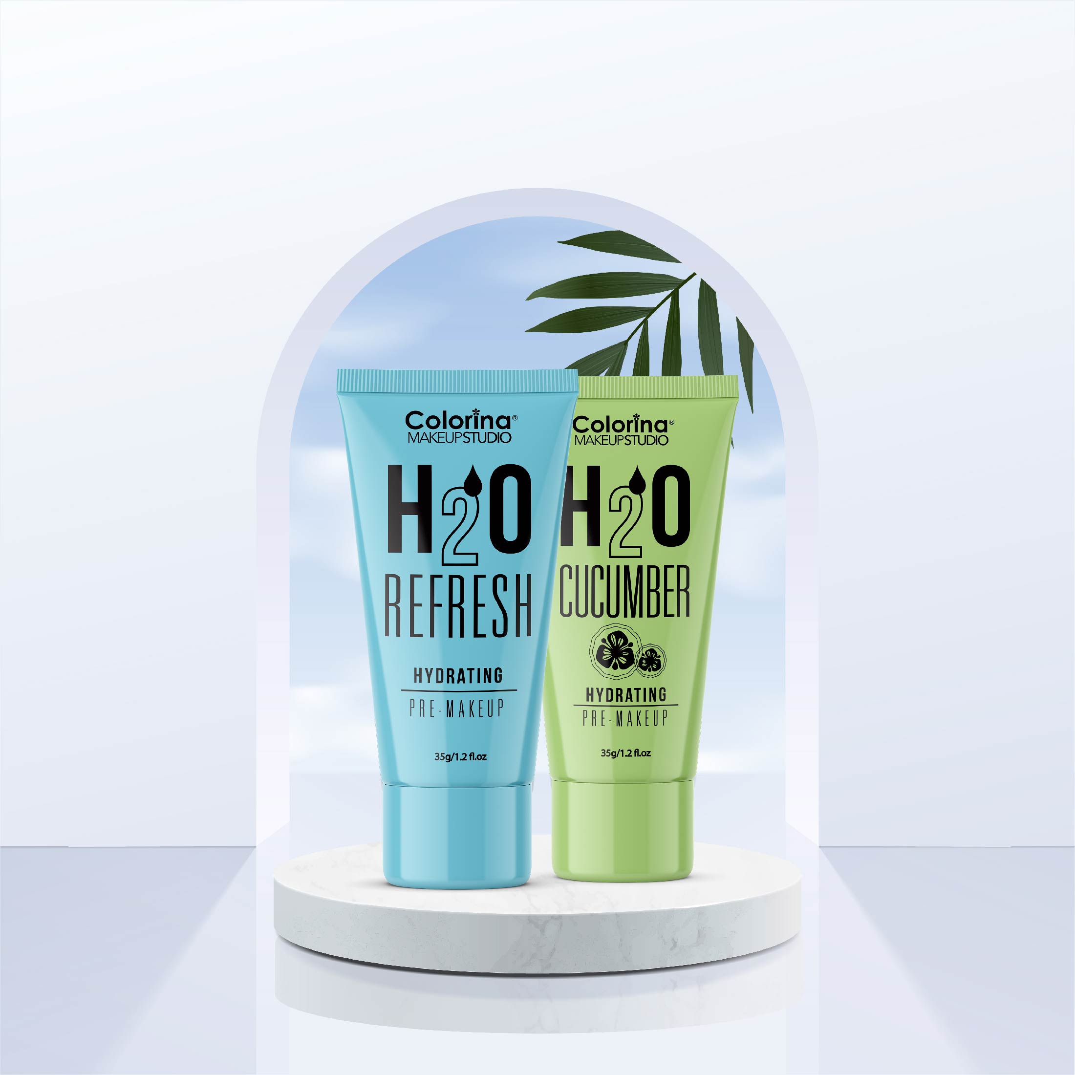 Colorina Makeup Studio H2O Refreshing Hydrating Pre Makeup Foundation Primer 1.2 oz