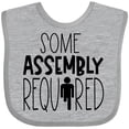 thumbnail image 3 of Inktastic Some Assembly Required Right Leg Amputee Boys or Girls Baby Bib, 3 of 4