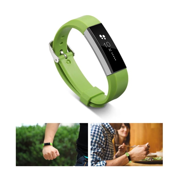 NIAIZEK Silicone Band with Watch Buckle for Durable Comfortable Green Wrist Decoration