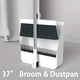 thumbnail image 3 of 1set/2pcs Broom And Dustpan Set For Home, Upright Dustpan And Broom Combo Set, Sweeping Office Kitchen Wood Floor Pet Hair, Cleaning Supplies For Indoor Housewarming Gift 37in/48.8in, 3 of 4