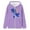 233# Purple, variant on oqasdz Girls Jackets Children Long Sleeve Cartoon Prints Hooded Coat Open Front Full Zip Cardigan with Pocket Comfortable Top Jacket Outwear Size 4 Y-5 Y