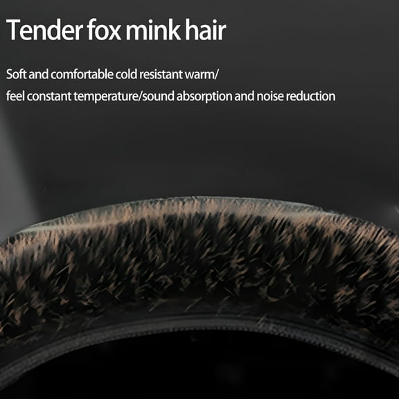 MELIVO Steering Wheel Cover, Anti-Slip Fuzzy Steering Wheel Cover Offers A Plush Velvet-Like Touch, Fluffy Steering Wheel Cover, Steering Wheel Covers for Cars in Winter, Steering Wheel Accessories