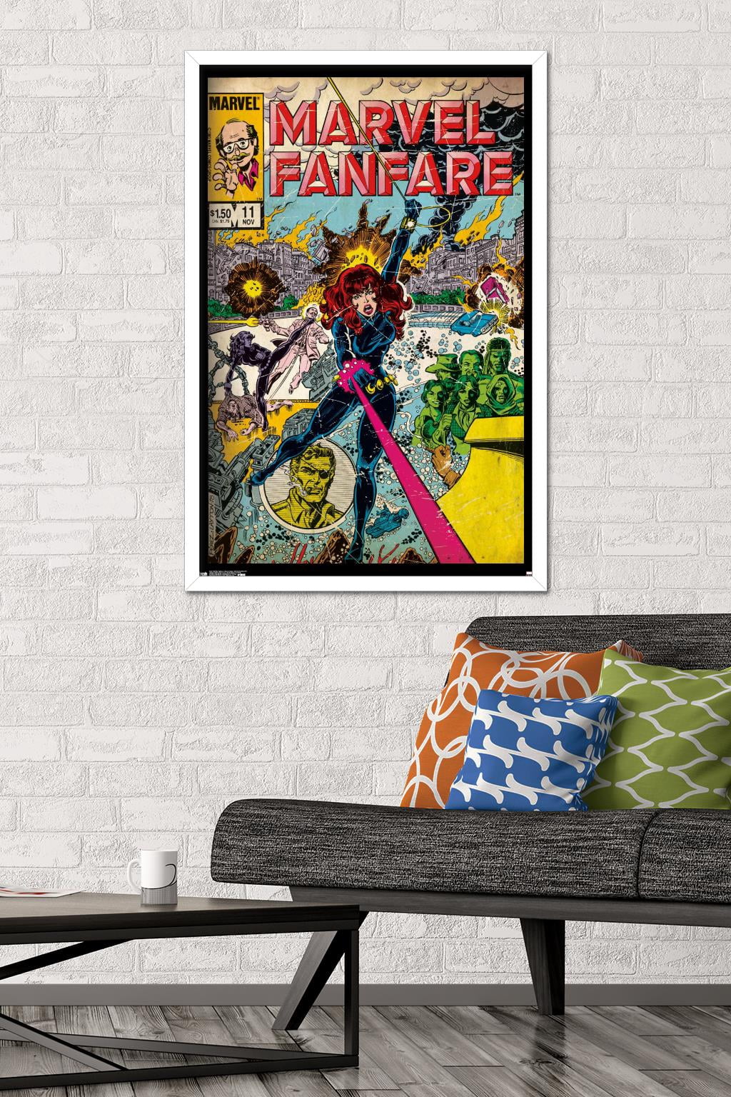 Marvel Comics - Black Widow - Marvel Fanfare #11 Wall Poster, 22.375" x 34", Framed