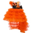 thumbnail image 3 of Toddler Girls Halloween Tutu Tulle Dress Pumpkin Party Costume+Hat+Bag, 3 of 6