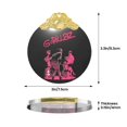 thumbnail image 5 of Gorillaz Christmas Ornament Glass Round Pendant Christmas Hanging Decor Ornament Holiday Xmas Decorations Christmas Tree Ornaments Gold, 5 of 8
