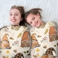 thumbnail image 5 of Fall Gnomes with Autumn Leaves Pattern Round Blanket,Comfortable Soft Flannel Throw Blanket,All Season,Warm Lightweight Blankets for Sofa Bed Couch Living Room Chair 47"x47", 5 of 5