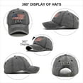 thumbnail image 4 of Vintage Baseball Hats for Men American Flag Patch Breathable Mesh Classic Baseball Caps Adjust Cotton Running Ball Hats Black, 4 of 8