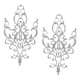 thumbnail image 1 of 1 par de apliques bordados para coser, parches de bordado de bricolaje, decoración de tela de encaje Plata, 1 of 9