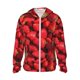 thumbnail image 1 of Fotbe Strawberry Red Chaqueta con Protección Solar UPF 50+ para Hombre y Mujer, Camisa con Capucha y Bolsillos-Medium, 1 of 7