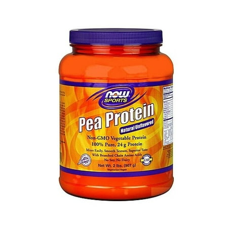 NOW Sports Pea Protein Powder, Unflavored, 24g Protein, 2.0lb, (Best Pea Protein Powder Australia)