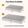 thumbnail image 2 of Veehoo Orthopedic Memory Foam Dog Bed, 7 Inch Thick Extra Large Dog Bed XL for Senior Dogs with Ultra-Soft Fluffy Surface, Waterproof Liner, Removable Washable Cover and Non-Slip Bottom, 48"x30"x7", 2 of 7