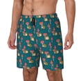 thumbnail image 2 of Daiia Frog and Mushrooms Mens Swim Trunks Swim Shorts Quick Dry Swim Shorts with Mesh Lining Pockets-3X-Large, 2 of 9