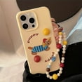 thumbnail image 5 of Glutinous Rice Shell, Milk Yellow Embroidered Dog + Bracelet Mobile Phone Case for Apple Iphone 12/13/14/15/16 Pro Max, 5 of 5