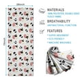 thumbnail image 2 of White Cow Dot Pattern Hot Yoga Mat Towel Non Slip for Hot Yoga - Quick-Drying Yoga Mat Cover with 4 Corner Pockets with Travel Bag - Hot Yoga Towel Non Slip Grip Moisture Wicking Sweat 70"x26", 2 of 6