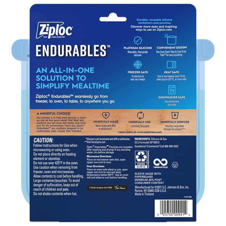 Ziploc Endurables Pouch – Medium – 1ct/16 Fl Oz : Target