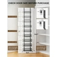 thumbnail image 2 of Delamu Kitchen Over the Doors Organizer, Adjustable 9-Tier Pantry Door Organizers and Storage, Hanging Spice Rack Shelves, Laundry Room Organization, 74in, Black, 2 of 8
