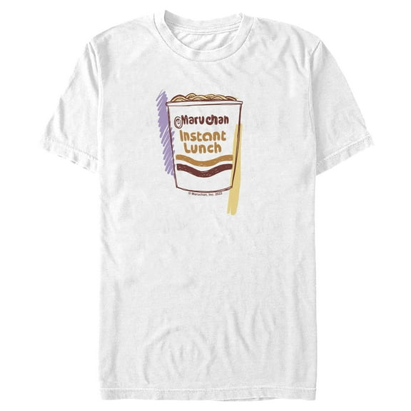 Men's Maruchan Instant Lunch Sketch Graphic Tee White Large