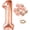 Rosegold, variant on KatchOn, Rose Gold 20 Balloon Number - 40 Inch, Pack of 12 | 20 Balloons with Confetti | Cute 20 Birthday Decorations for Her | 20th Birthday Balloons | Happy 20th Birthday Decorations for Women