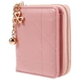 thumbnail image 1 of Cartera pequeña para mujeres y niñas, de piel sintética acolchada, plegable y con tarjetero tipo acordeón Cartera compacta y elegante para uso diario, 1 of 7
