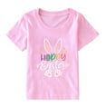 thumbnail image 5 of LUOGENLI Boys Tshirts 8 White Toddler Baby Kids Boys Girls Happy Easter Bunny Shirts Short Sleeve Letter T Shirts Tee Tops 1-7 Years Boys T Shirts 10-12 Pack Boys Shirts Size 7-8 5-6 Years, 5 of 6