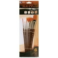 thumbnail image 2 of Loew-Cornell Studio Elements Brush Set - Golden Taklon, Detail, Short Handle, Set of 6, 2 of 2