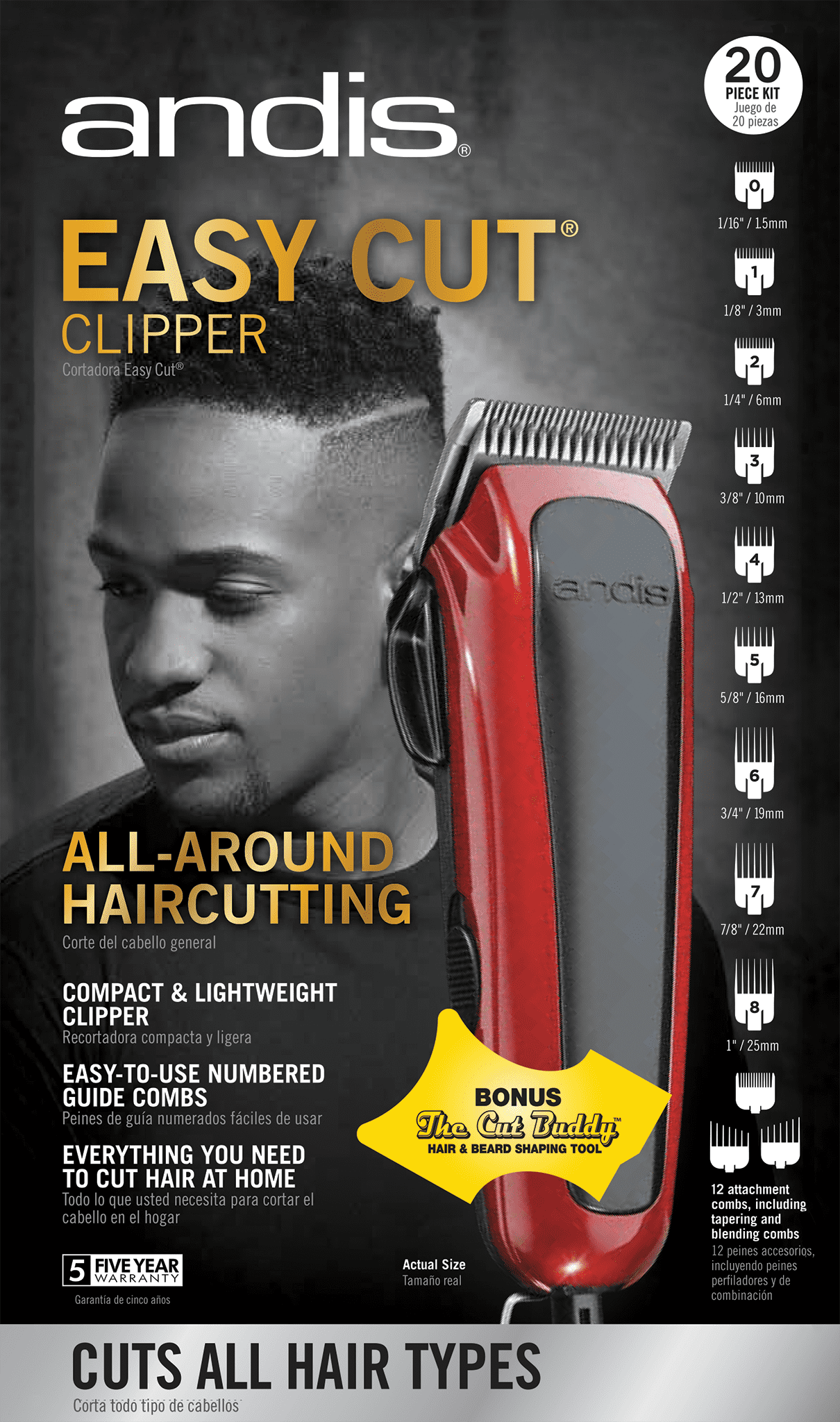 andis easy cut clipper 20 piece