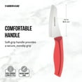 thumbnail image 2 of Farberware Precise Slice Santoku Parer Knife, 3.5 Inch, Red, 2 of 7