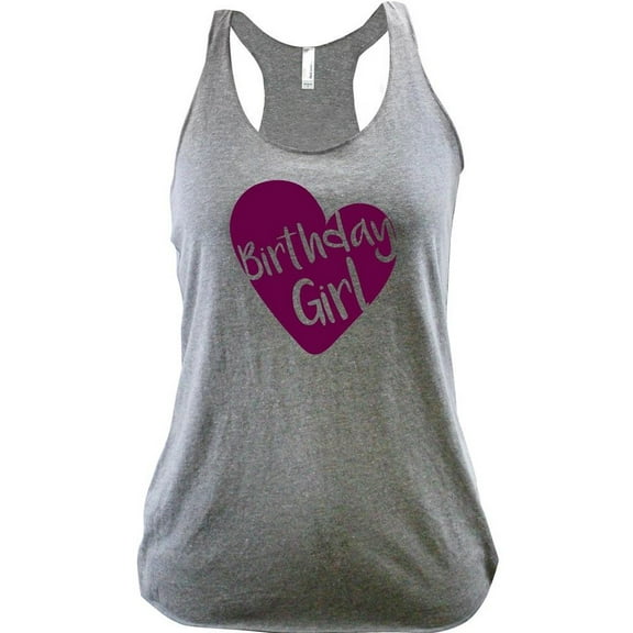 Ladies Birthday Girl Love Racerback Tank Top