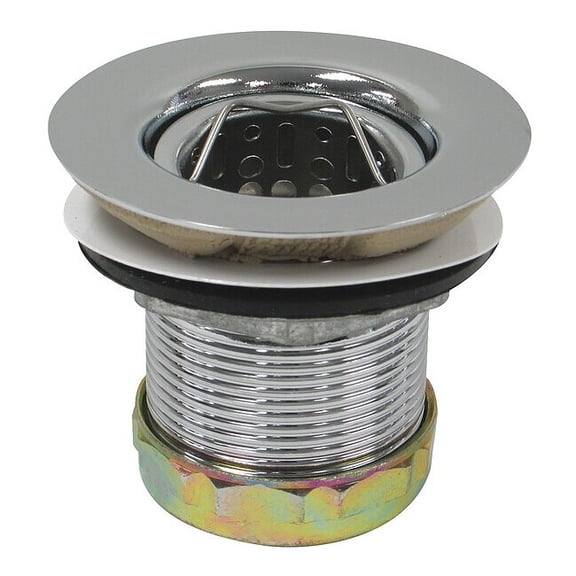 Perfect Putty Sink Drain,3 1/2 in Dia,SS 59-3060