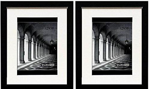 STUDIO 500 VALUE 4-PACK~11X14-inch Smooth Black  Contemporary Picture Frames 