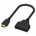 thumbnail image 1 of Adaptador Divisor HDTV 1 en 2 1080P, Macho A 2 Hembra, Cable de Conversión HD Macho A Hembra., 1 of 6