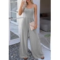thumbnail image 3 of PRETTYGARDEN Jumpsuits for Women Sleeveless Strap Wide Leg Date Night Rompers Beach Vacation One Piece Summer Outfits, 3 of 9