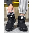 thumbnail image 2 of Men Fashion Letter Graphic High Top Sneakers School Shoes, 2 of 4