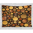 thumbnail image 1 of Wooden Tapestry, Brown Wood Textures Abstract Pattern Circles Timber Oak Natural Grain Style Art Print, Wall Hanging for Bedroom Living Room Dorm Decor, 60W X 40L Inches, Brown, by Ambesonne, 1 of 2