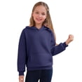 thumbnail image 3 of Ruyang Boys Girls Cute Trendy Hoodies Kids Plain Fall Winter Fleece Hooded Sweatshirts Long Sleeve Pullover Hoodie Pocket, 3 of 9