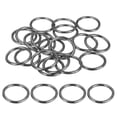thumbnail image 1 of Uxcell 24 Pcs 1 Pulgada Anillos en O de Acero al Carbono Apertura No Soldada Anillo Redondo Hebillas de Hardware Multiusos para Manualidades Macramé Cinturones Decoración de Costura, Plateado, 1 of 7