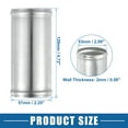 thumbnail image 4 of Unique Bargains Universal Aluminum Alloy Intake Piping Adapter 57mm 2.25" OD 4.72" 120mm Length Intake Pipe Connector, 4 of 6