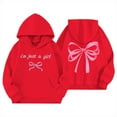 thumbnail image 1 of Chandails en Molleton pour Enfants Manches Longues Filles Imprimé Chandail à Capuche Col Rond Chandail Tops Vêtements Chauds Automne Hiver Tops Filles 3-4 Ans, 1 of 3