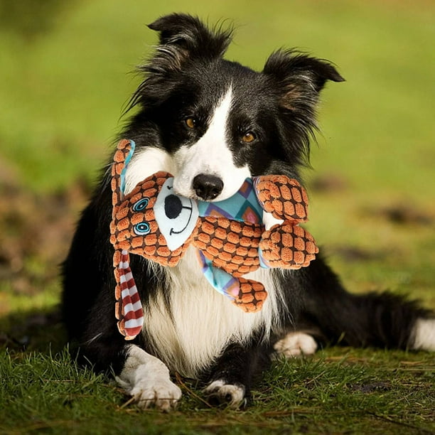 Juguetes para perros chirriantes para perros juguete para perros suaves de peluche de peluche para perros medianos y grandes