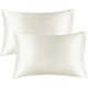 thumbnail image 1 of Pack Almohadas de Seda Satinada para Cabello y Piel Almohadas Tamaño Estándar Paquete de 2 Almohadas Súper Suaves con Cierre de Sobre Azul Estándar, 1 of 5