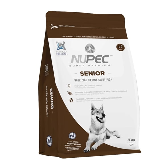 Croquetas Nupec Senior Razas Grandes 15 Kg