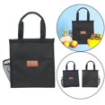 thumbnail image 4 of Bolsa de almuerzo, fiambrera grande portátil para adultos/estudiantes, bolsa térmica aislada, bolsa térmica a prueba soporte para , negro DYNWAVEMX Bolsa de almuerzo, 4 of 8