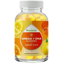 Omega 3 Supplement and Natural Gummy Vitamin with Plant Based Omega 3 6 9