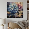 thumbnail image 2 of Designart "Blue Pink Hydrangea Hydrangea " Floral Print on Natural Pine Wood, 2 of 5