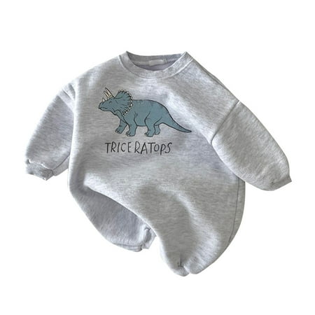 

fvwitlyh Boy Flannel Baby Clothing Girls Boys Clothes Dinosaur Fall Print Fall Clothes for Baby Boy