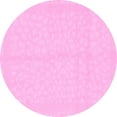 thumbnail image 1 of Ahgly Company Indoor Round Solid Pink Modern Area Rugs, 5' Round, 1 of 4
