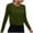 Army Green, variant on Long Sleeve Workout Tops for Women Hollow Out Cropped Running Athletic Shirts for Women
