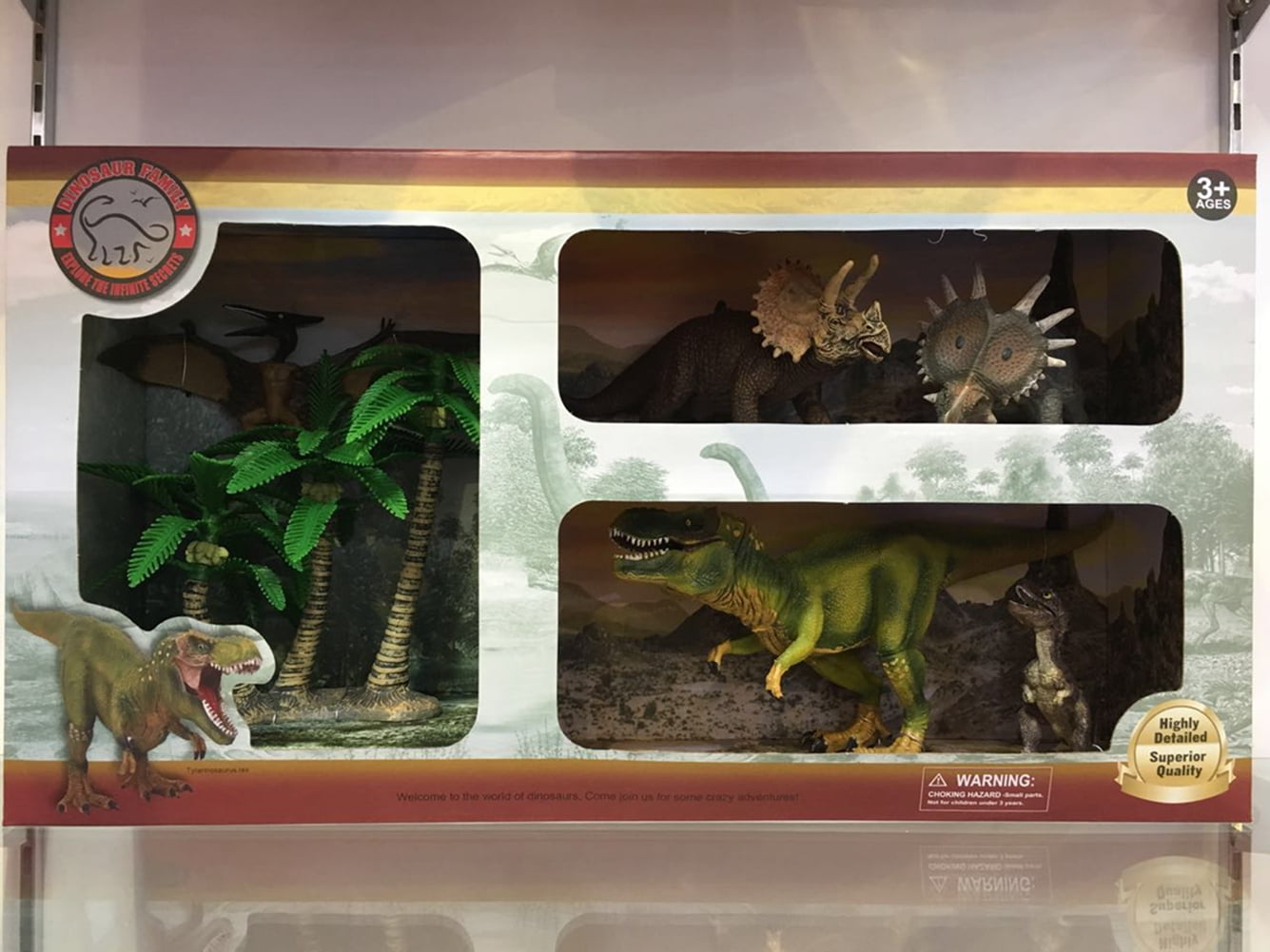 Assorted Dinosaur Toy Figures Highly Detailed Dinosaur Toys - 5 Pieces ...